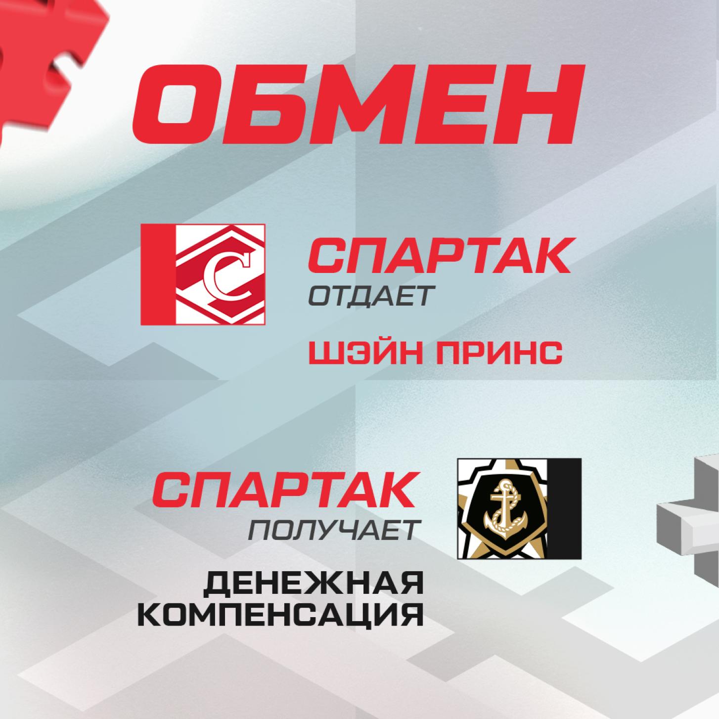 Обмен «Спартака» с «Адмиралом»