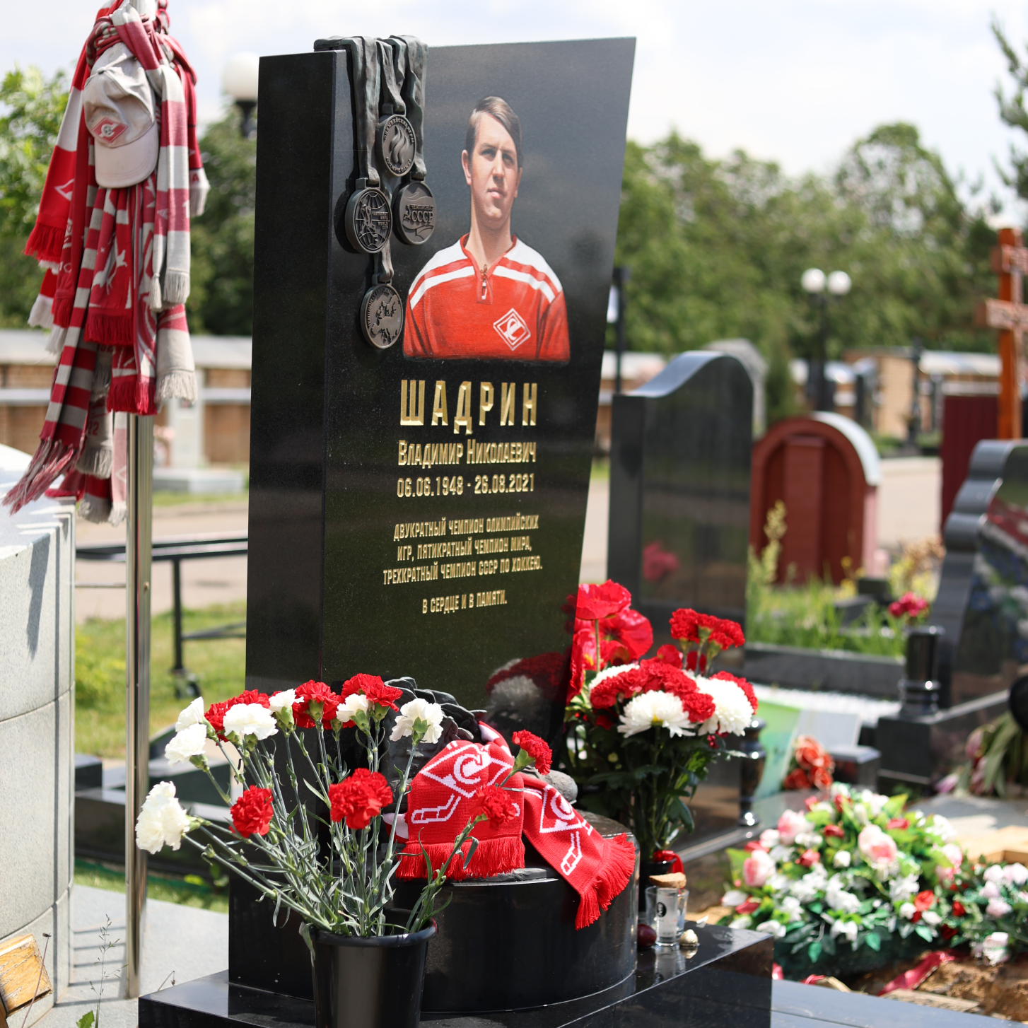 Ветераны «Спартака» почтили память Владимира Шадрина