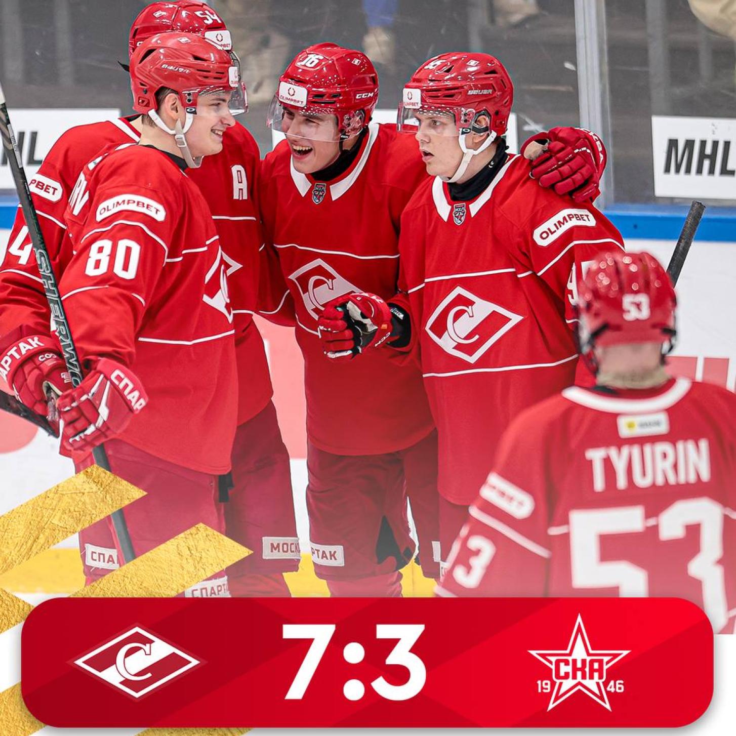 Чемпионская победа МХК «Спартак» в Матче открытия сезона (7:3)!