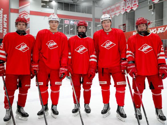 Спартаковцы 2010 года рождения провели тренировку с ХК «Спартак» Москва