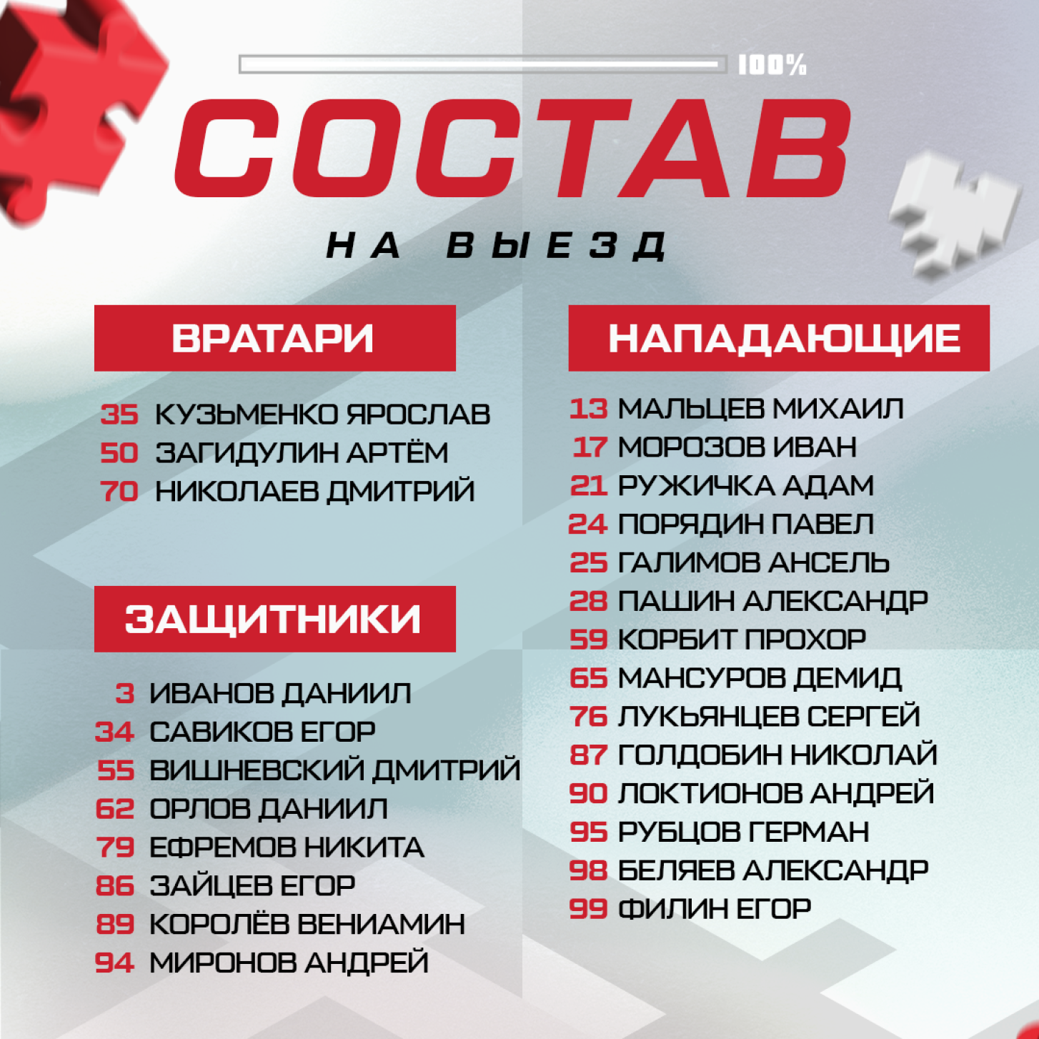 «Спартак» отправился на выездные матчи в Санкт-Петербурге и Минске
